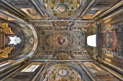 Apotheose van St. Franciscus, Kerk van St. Franciscus, Sassuolo, Italië door Jean Boulanger