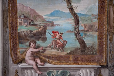 Bacchus temt de tijger die de vervolger Juno tegen hem stuurde door Jean Boulanger