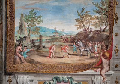 De ontmoeting in Egypte van Proteus, koning van Memphis, met Bacchus door Jean Boulanger