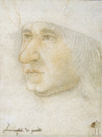 Portret van Louis Malet de Graville (1438-1516), admiraal van Frankrijk door Jean Bourdichon