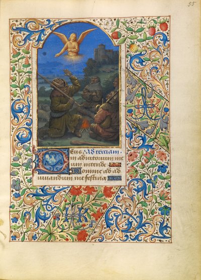 De Aankondiging aan de Herders door Jean Bourdichon