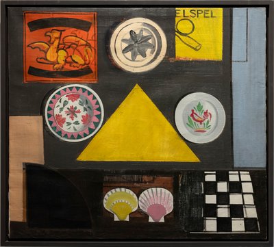 Stilleven met griffioen door Jean Brusselmans