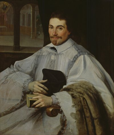 Portret van een kanunnik, 1623 door Jean Chalette