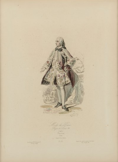 Parijse mode: Regering van Lodewijk XV door Jean Charles (1800 79) Pauquet