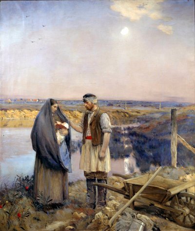 De dag van een boerenfamilie door Jean Charles Cazin