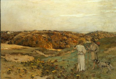 Tobias en de Engel, 1878 door Jean Charles Cazin