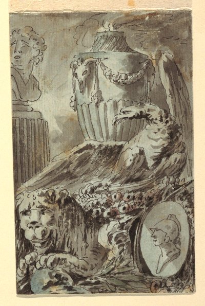 Fantasie van klassieke sculptuur door Jean Charles Delafosse