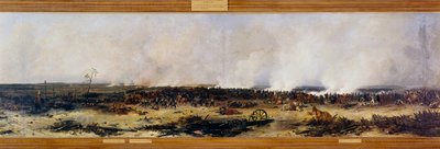 Campagne van Rusland: Panorama van de Slag bij Moscova op 7/09/1812 door Jean Charles Langlois