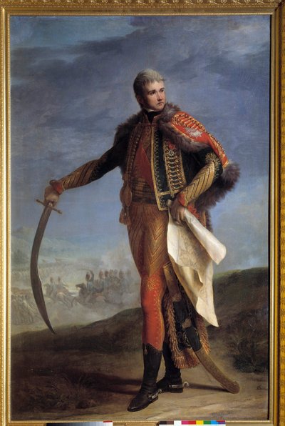 Volledig portret van Jean Lannes (1769-1809) Hertog van Montebello, maarschalk van het Keizerrijk door Jean Charles Nicaise Perrin