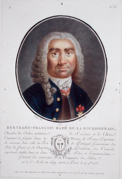 Bertrand-Francois Mahe de la Bourdonnais (1699-1753) uit 