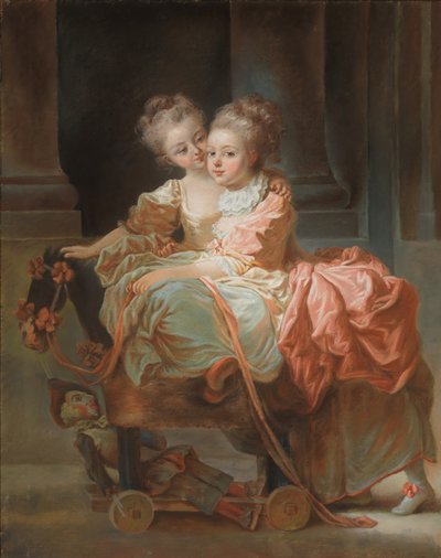 De twee zusters, 1770 door Jean Claude Richard Saint Non