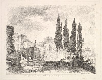 Uitzicht op de tuinen van de Villa d