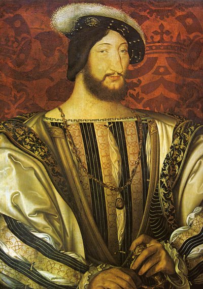 François I, koning van Frankrijk door Jean Clouet