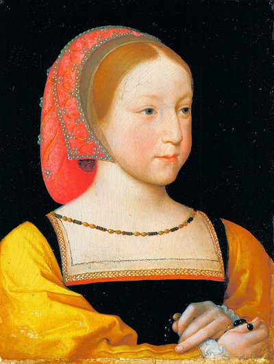 Frans: Portrait de Charlotte de Valois Portret van Charlotte van Frankrijk door Jean Clouet
