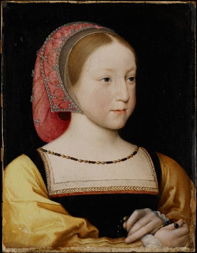 Portret van Charlotte van Frankrijk door Jean Clouet