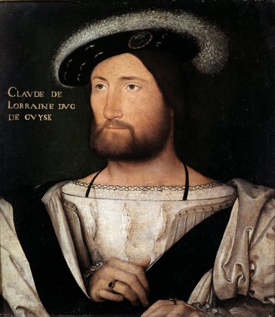 Portret van Claude de Lorraine, hertog van Guise door Jean Clouet