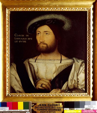 Portret van Claude de Lorraine, eerste hertog van Guise door Jean Clouet
