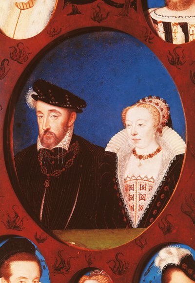 Portret van Hendrik II van Frankrijk (Saint-Germain-en-Laye) door Jean Clouet