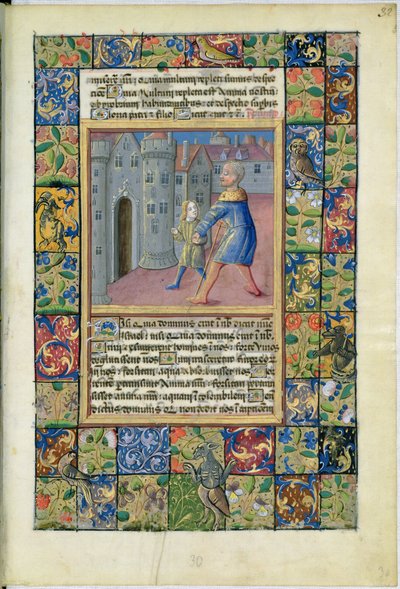 De Genezing van de Blinde Man, Johannes 9:1-7 uit de Getijden van Louis d