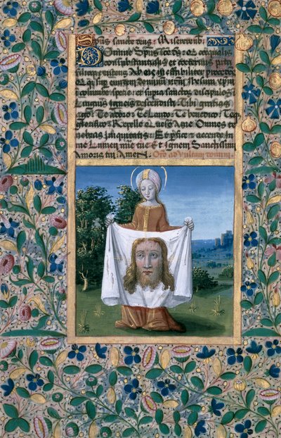 Ms Lat. Q.v.I.126 f.90v St. Veronica, uit het 