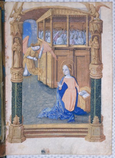 Ms Lat. Q.v.I.126 fol.12v De Annunciatie, uit 