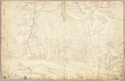 Literair onderwerp: Banketscène door Jean Cotelle the younger