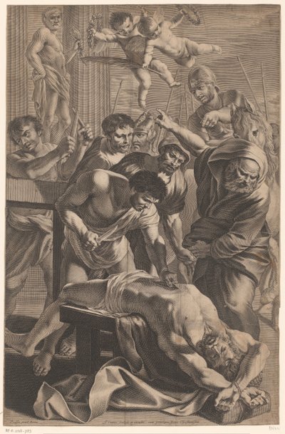 Martelaarschap van de Heilige Bartholomeus door Jean Couvay