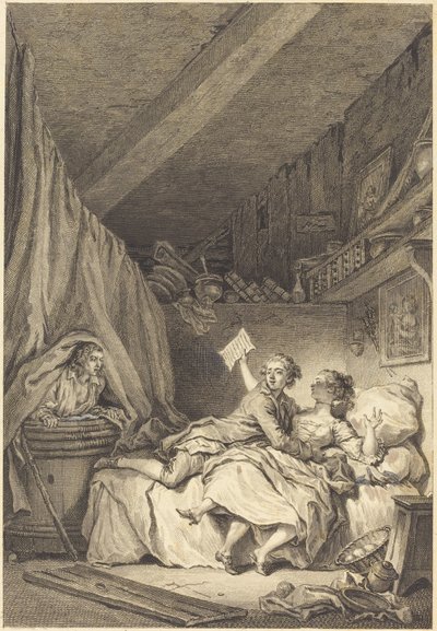 De Schoenlapper door Jean Dambrun after Jean Honoré Fragonard