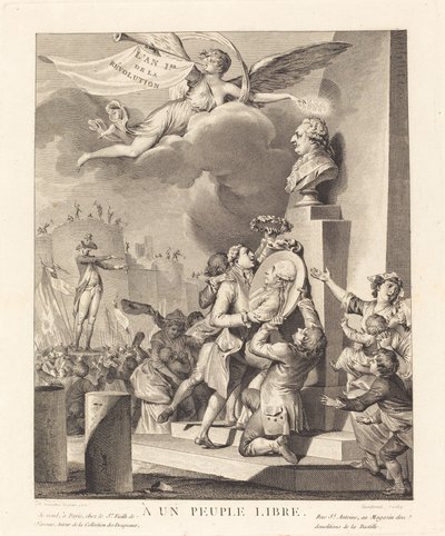 A un peuple libre door Jean Dambrun after Jean Michel Moreau