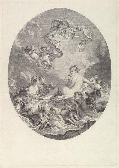 De Geboorte en Triomf van Venus door Jean Daullé