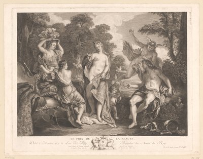 Oordeel van Paris door Jean Daullé