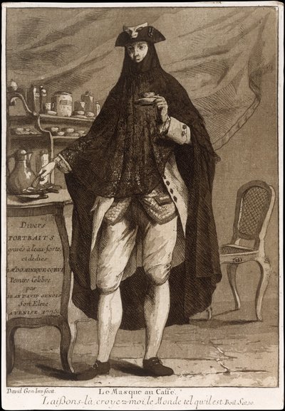 Titelpagina uit Divers Portraits, pub. 1775 (ets) door Jean David Genois