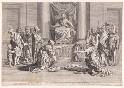 Oordeel van Salomon door Jean Dughet (attributed to)