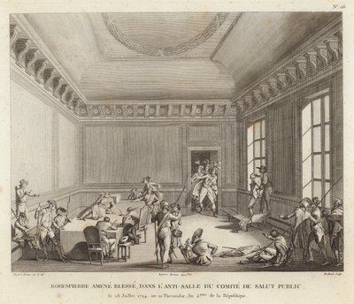 Maximilien de Robespierre leidt een aanval door Jean Duplessi Bertaux