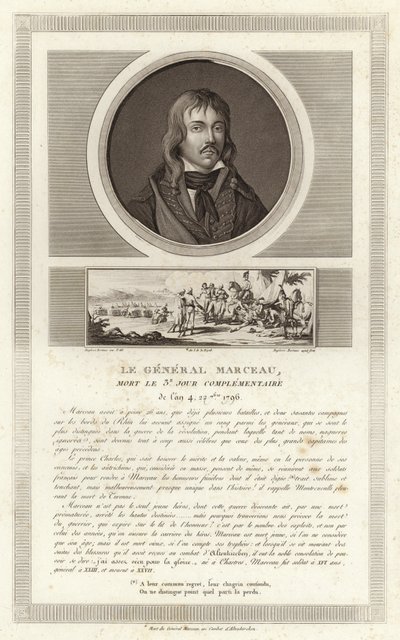 Portret van François Séverin Marceau-Desgraviers door Jean Duplessi Bertaux