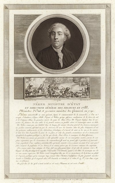 Portret van Jacques Necker door Jean Duplessi Bertaux
