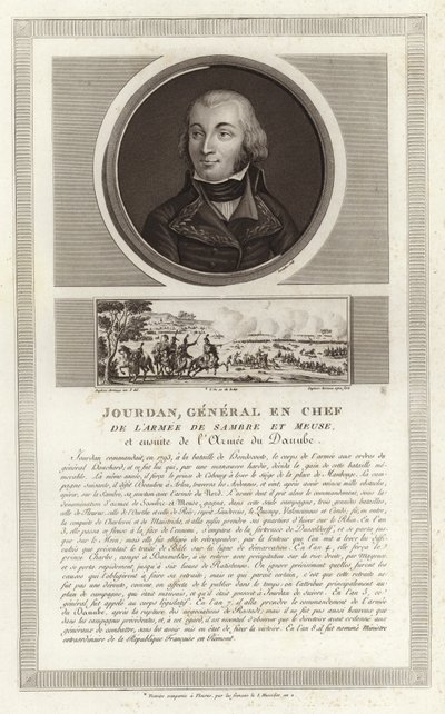 Portret van Jean-Baptiste Jourdan, Graaf Jourdan door Jean Duplessi Bertaux