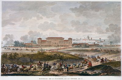 De Slag bij La Favorite, Italië, 25 Nivose, Jaar 5 januari 1797 door Jean Duplessis Bertaux
