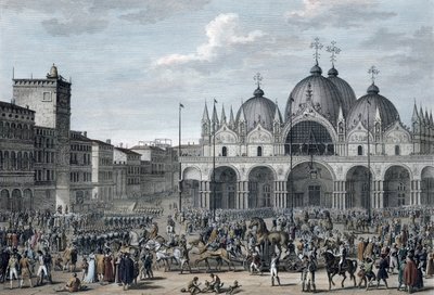 De intocht van de Fransen in Venetië, Floreal, Jaar 5 mei 1797 door Jean Duplessis Bertaux