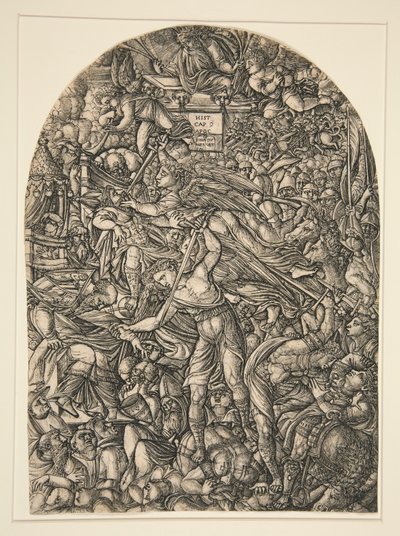 De engel die de zesde bazuin blaast, uit de Apocalyps-serie door Jean Duvet