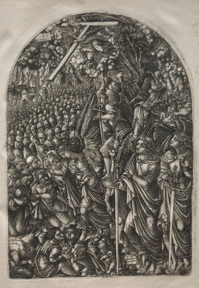 De Apocalyps: Vier engelen houden de winden tegen, 1546-1556 door Jean Duvet