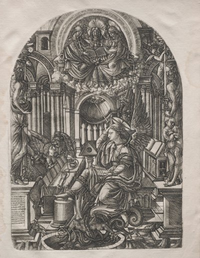 De Apocalyps: St. Jan op het eiland Patmos, 1546-1556 door Jean Duvet
