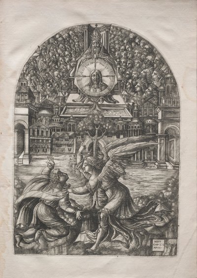 De Apocalyps: De Engel toont St. Johannes de Bron van Levend Water, 1546-1556 door Jean Duvet