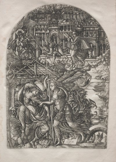De Apocalyps: De engel toont St. Jan het Nieuwe Jeruzalem, 1546-1556 door Jean Duvet