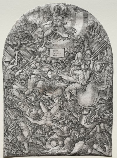 De Apocalyps: De Engel in de Zon die de Roofvogels Roept door Jean Duvet