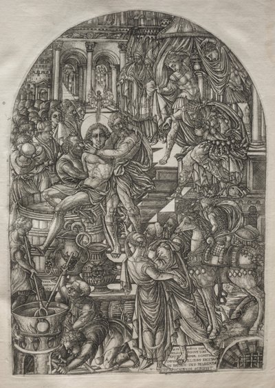 De Apocalyps: Het martelaarschap van St. Jan de Evangelist door Jean Duvet