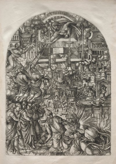De Apocalyps: De meting van de tempel door Jean Duvet