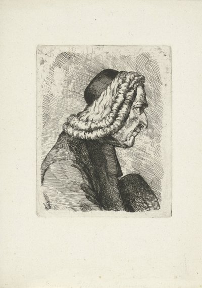 Portret van Francois-Philippe Mesenguy door Jean Duvivier (attributed to)