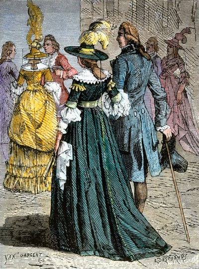 Parijse mode door Jean Edouard (1824-99) Dargent