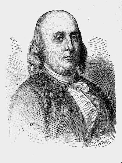 Benjamin Franklin door Jean Edouard Dargent